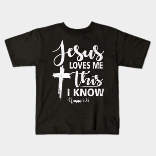 Jesus Loves Me Wood Gifts for Christian Women Men Religious Kids T-Shirt